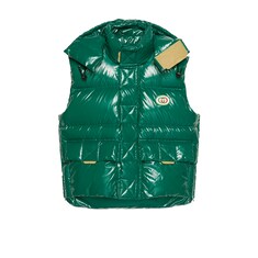 Down padded nylon vest