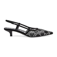 Women's GG crystal slingback pump