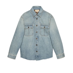 Camicia in denim con stampa 'You Got Good Taste'