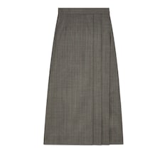 Grisaille wool skirt