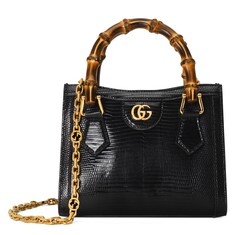 Gucci Diana Mini-Tasche aus Eidechsenleder
