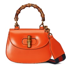 Gucci Bamboo 1947系列竹节迷你手袋