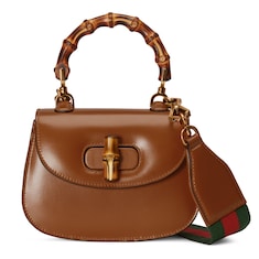 Minibolsa con asa superior Gucci Bamboo 1947