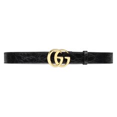 GG Marmont thin caiman belt