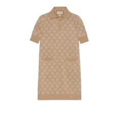 Lamé GG jacquard polo dress