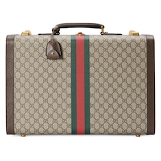 饰织带Gucci Savoy中号行李箱