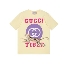 Gucci Tiger T-shirt con GG 