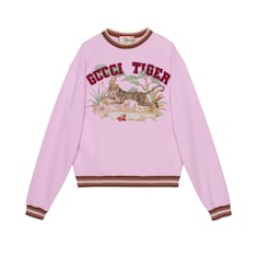 Gucci Tiger Sweatshirt aus Baumwolle mit Stickerei