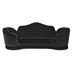 Camelback-Sofa mit Capitonnè-Steppung