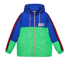Gucci Tiger chaqueta de lona de nylon con parche 