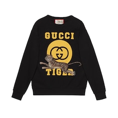 Gucci Tiger felpa in cotone