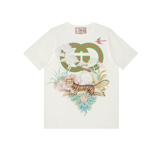 Gucci Tiger T-shirt con GG