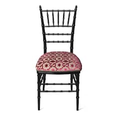 Silla Chiavari con jacquard con GG