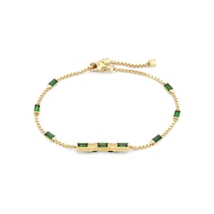 Gucci Link to Love Armband mit Baguette-Turmalin