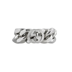 Anillo de cadena gourmette Gucci Interlocking