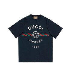 Футболка из хлопкового джерси «Gucci Firenze 1921»