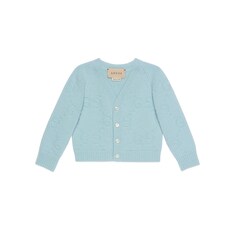 Cardigan pour bébé en laine feutrée à motif GG