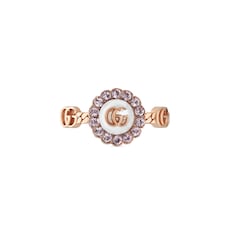 GG Marmont Ring mit Doppel G und Blume