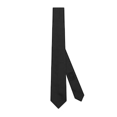 Silk tie with Double G detail