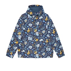 Chaqueta de nylon con estampado floral y de ponis