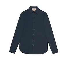 Cotton shirt with Double G