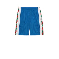 Shorts de nylon impermeable con estampado de GG