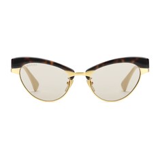 Cat-eye sunglasses with interchangeable frame