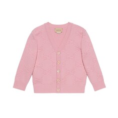 Children's GG felted wool cardigan