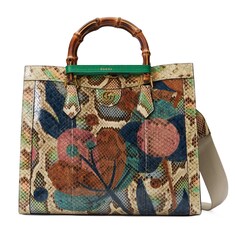 Bolso tote mediano Gucci Diana en pitón