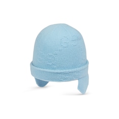 Bonnet en laine pour bébé à broderie GG