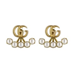 Pearl Double G earrings