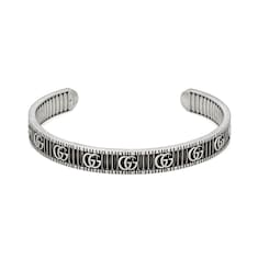 Brazalete con Doble G de plata