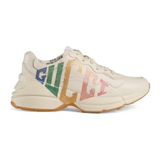 Women's Rhyton glitter Gucci sneaker