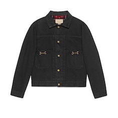 Gucci denim jacket 2025 black