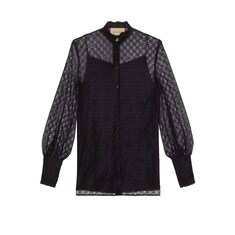 GG geometric lace shirt