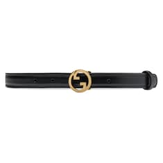 Gucci Blondie系列窄版腰带