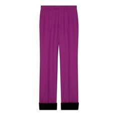 Formelle Hose mit Beinabschluss aus Samt