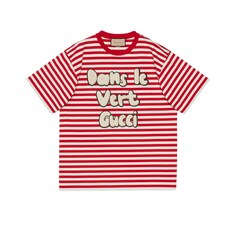 Striped cotton jersey T-shirt
