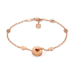 Icon 18k heart bracelet