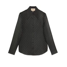 GG silk crêpe shirt