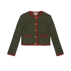 Jacke aus Wolle mit Zopfmuster