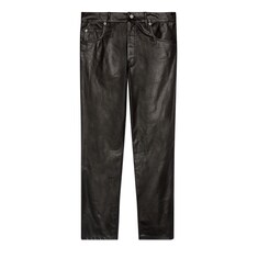 Shiny leather trouser