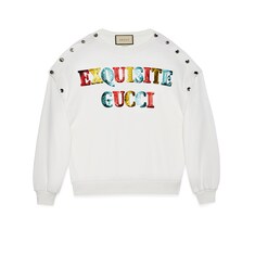 'Exquisite Gucci' cotton sweatshirt