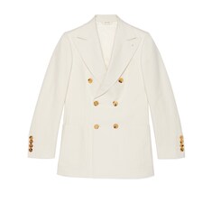 Gucci HA HA HA textured cotton jacket