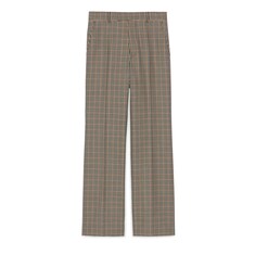 Pantalon à micro carreaux Gucci HA HA HA