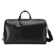 Große Reisetasche aus geprägtem GG Leder