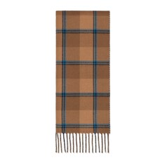 GG and tartan wool jacquard scarf