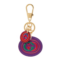 Interlocking G print keychain