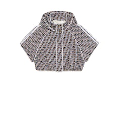 سترة قصيرة بشعار GG والبرسيم من مجموعة adidas x Gucci
