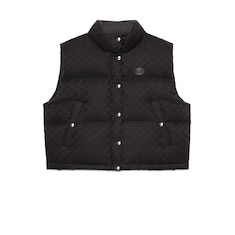 Gilet piumino in tessuto di cotone GG